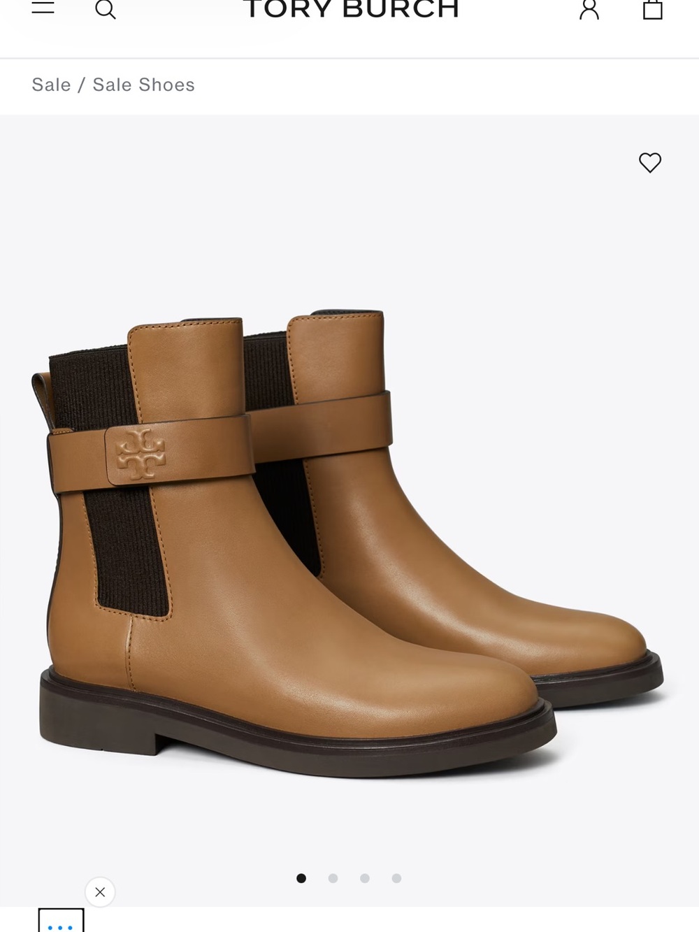Tory Burch DOUBLE T CHELSEA BOOTS size 11